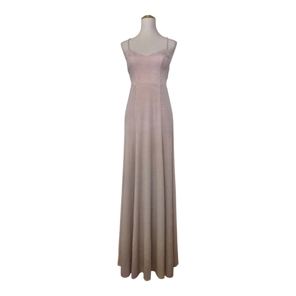 Show Me Your Mumu Godshaw Goddess Gown Small Pink Metallic Maxi Dress NWT